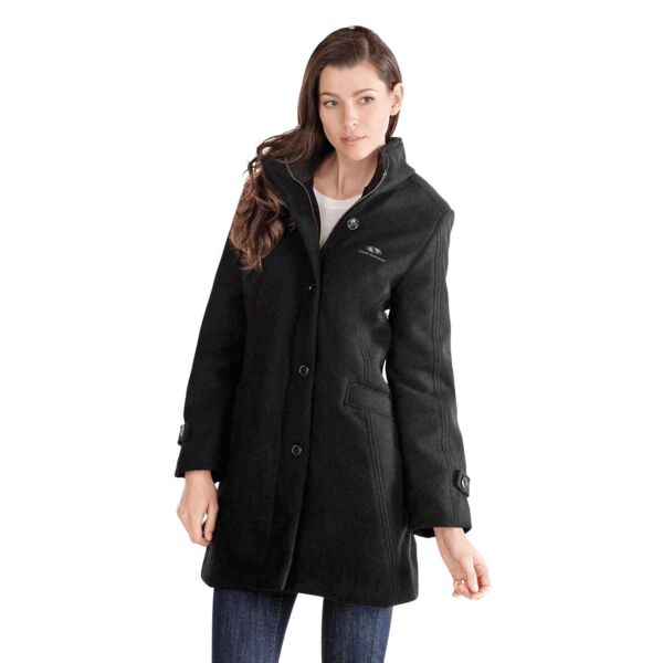 JK436 - Ladies Custom Melton coat with quilted insulated lining Thumbnail